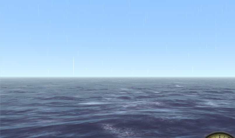 Ocean under different light conditions / weather (mobile / iOS): …yeah, rain without clouds ;-)