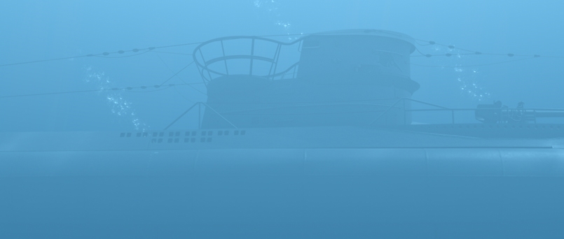 Submerged Type VII U-Boot U 96 in the WOTA subsim, (mobile / iOS):